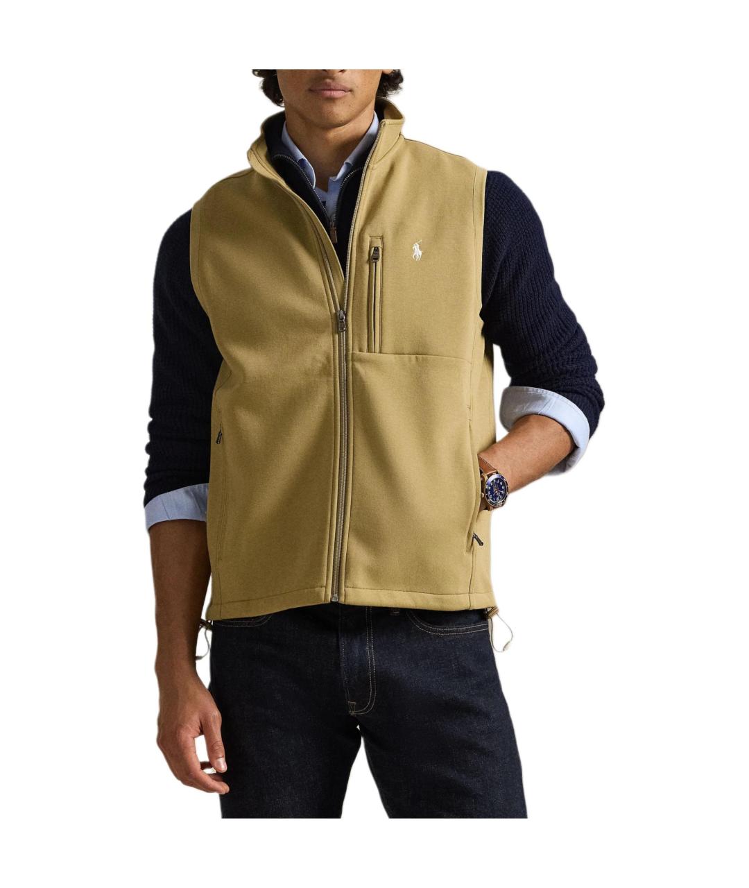 POLO RALPH LAUREN Бежевый жилет, фото 3