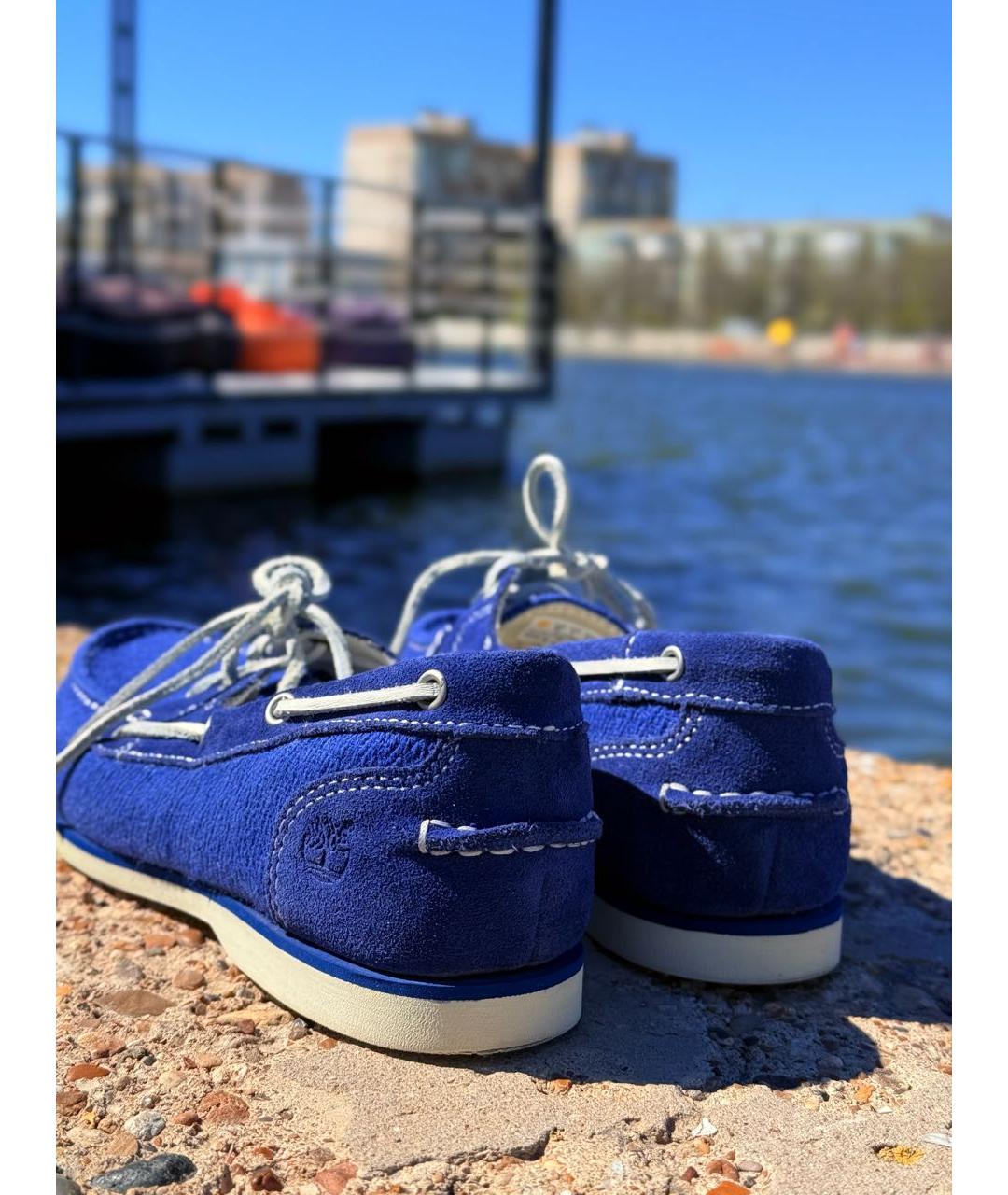 TIMBERLAND Синие замшевые мокасины, фото 4