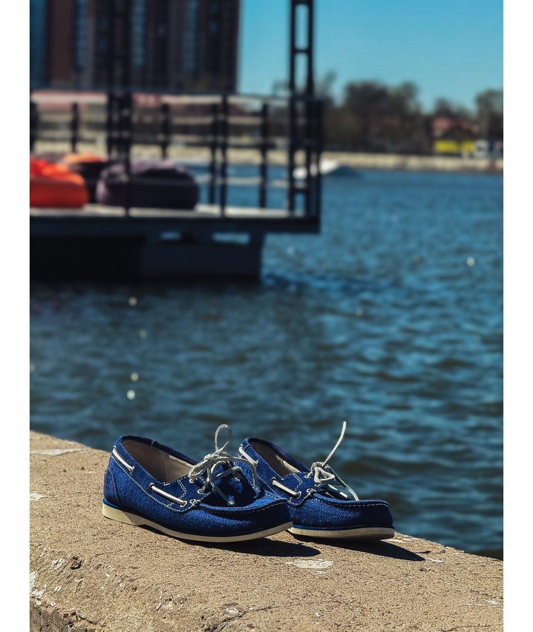 TIMBERLAND Синие замшевые мокасины, фото 6