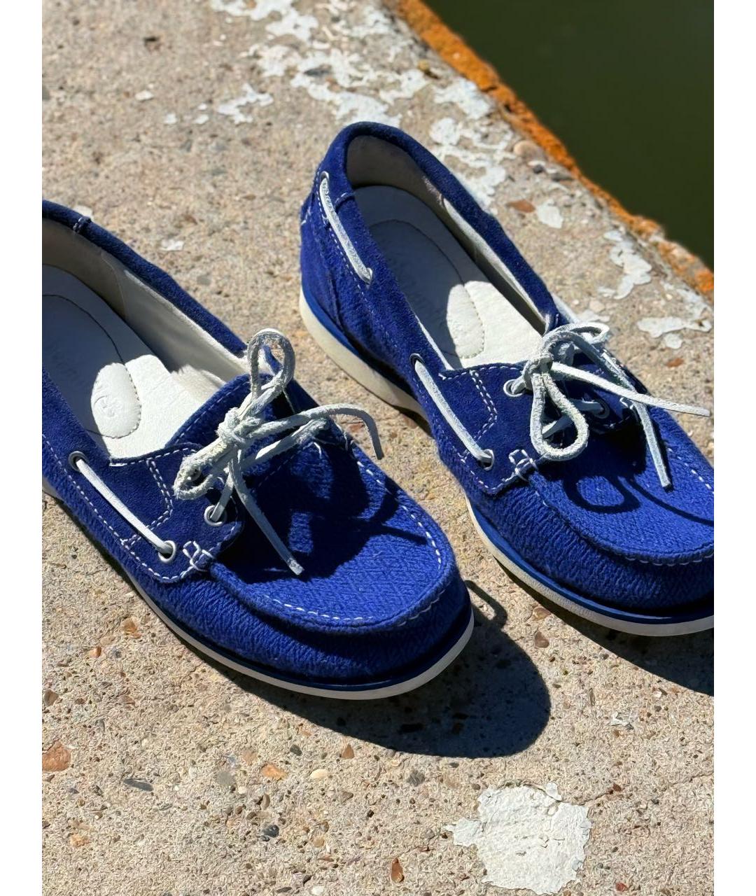 TIMBERLAND Синие замшевые мокасины, фото 3