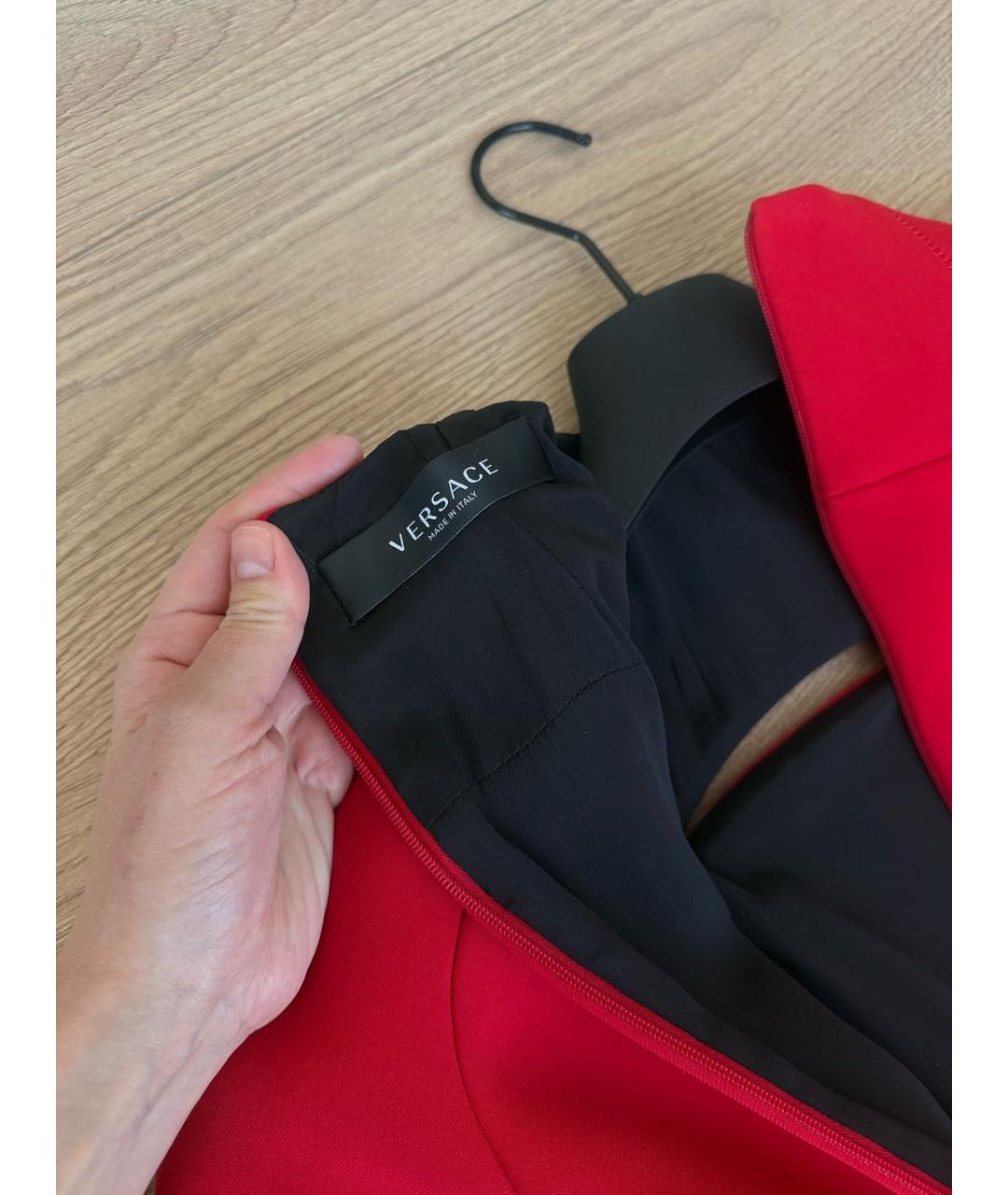 VERSACE Красное коктейльное платье, фото 3