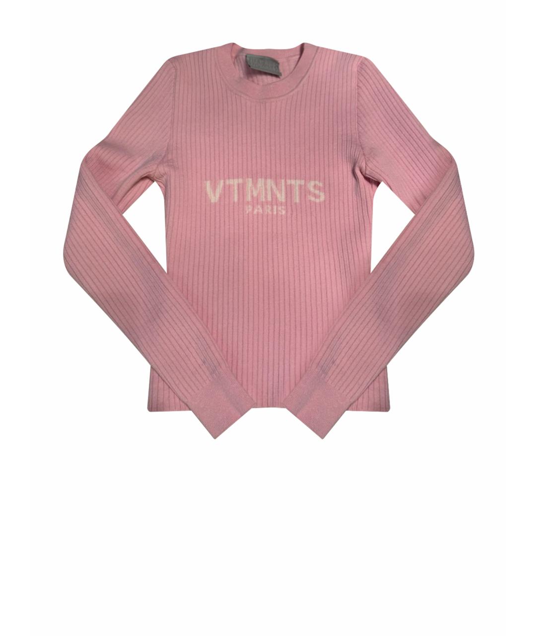 VETEMENTS Розовый шерстяной джемпер / свитер, фото 1