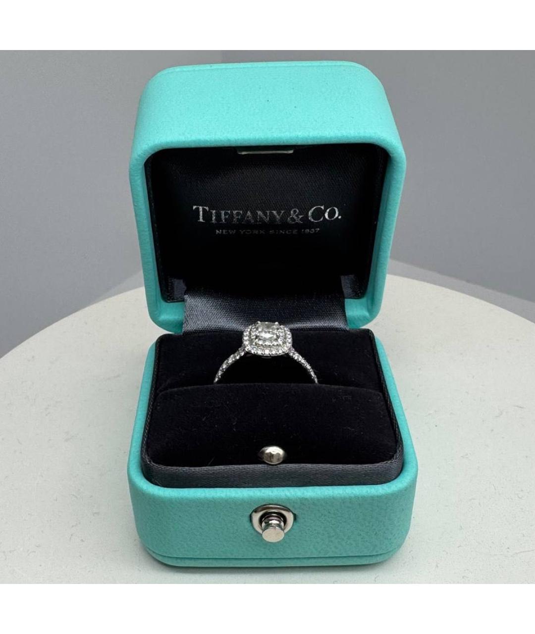 TIFFANY&CO Серебряное платиновое кольцо, фото 8