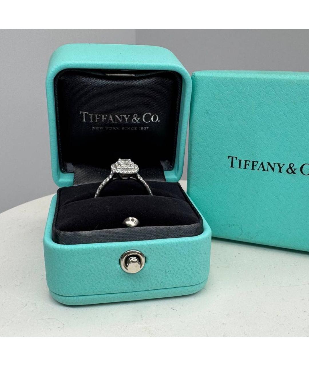 TIFFANY&CO Серебряное платиновое кольцо, фото 3