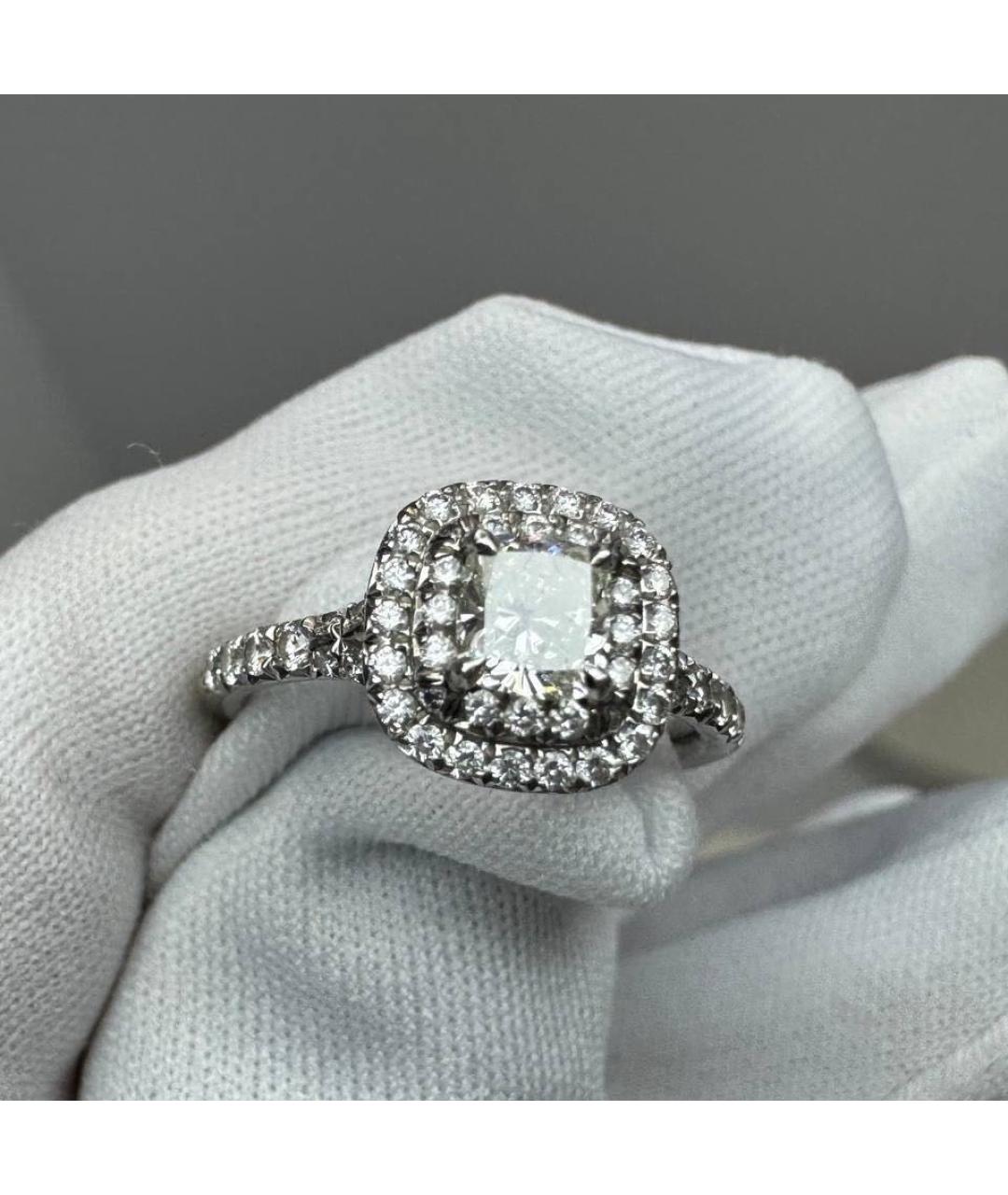 TIFFANY&CO Серебряное платиновое кольцо, фото 7