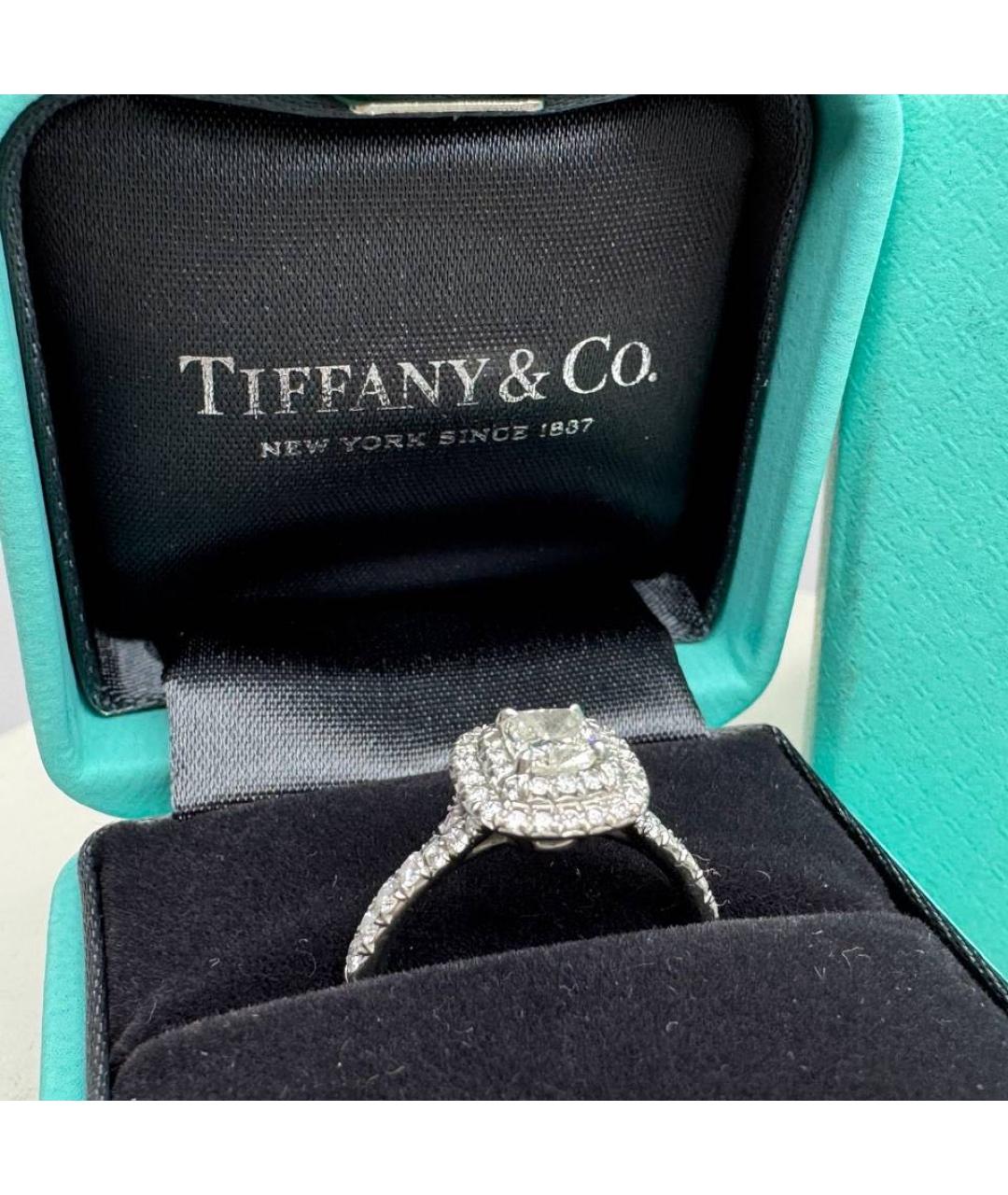 TIFFANY&CO Серебряное платиновое кольцо, фото 6