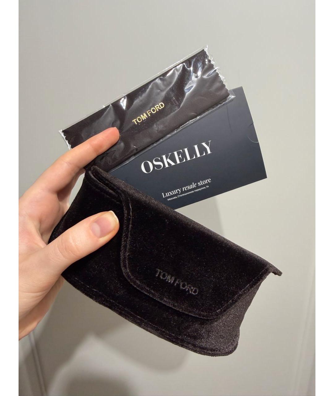 TOM FORD Бежевые пластиковые солнцезащитные очки, фото 8