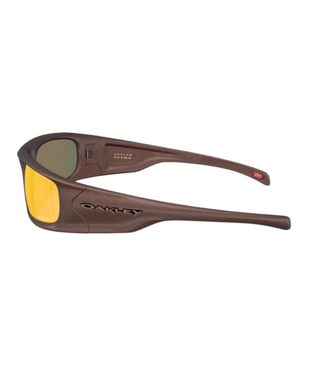 OAKLEY Коричневые пластиковые солнцезащитные очки, фото 3