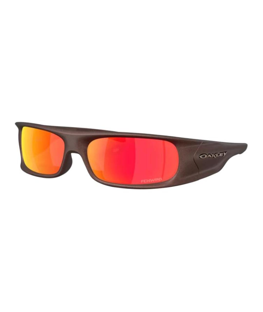 OAKLEY Коричневые пластиковые солнцезащитные очки, фото 2