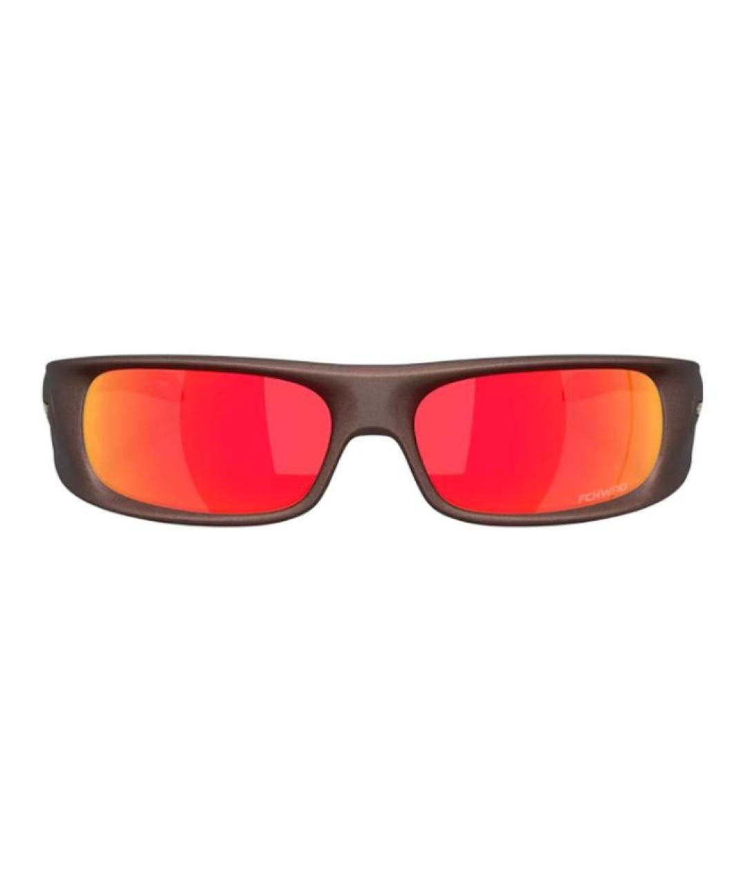 OAKLEY Коричневые пластиковые солнцезащитные очки, фото 1