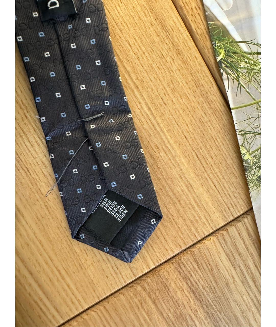 DOLCE&GABBANA Черный шелковый галстук, фото 4