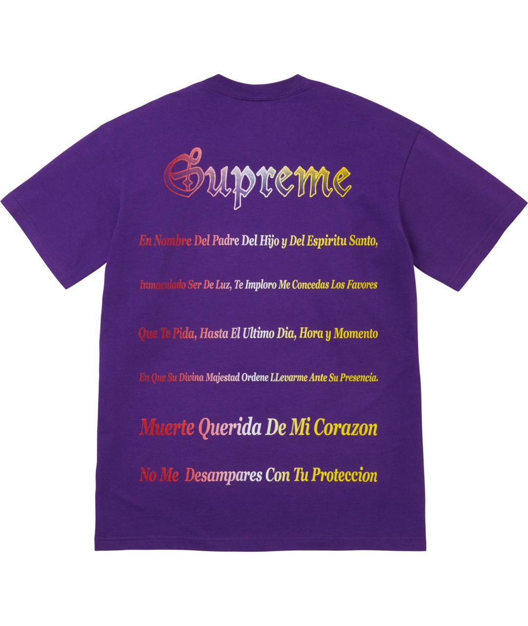 SUPREME Фиолетовая футболка, фото 2