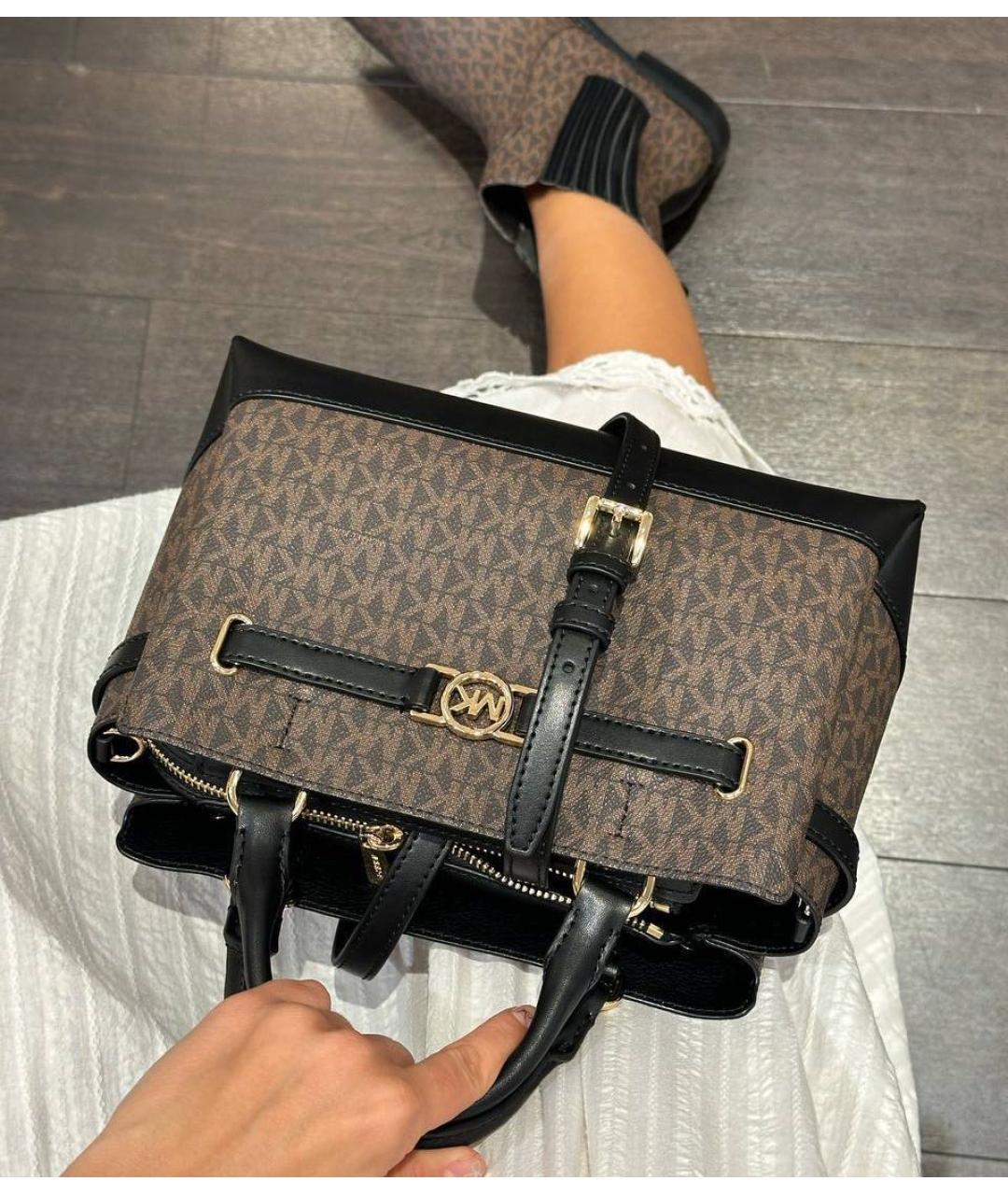 MICHAEL KORS Коричневая сумка с короткими ручками, фото 2