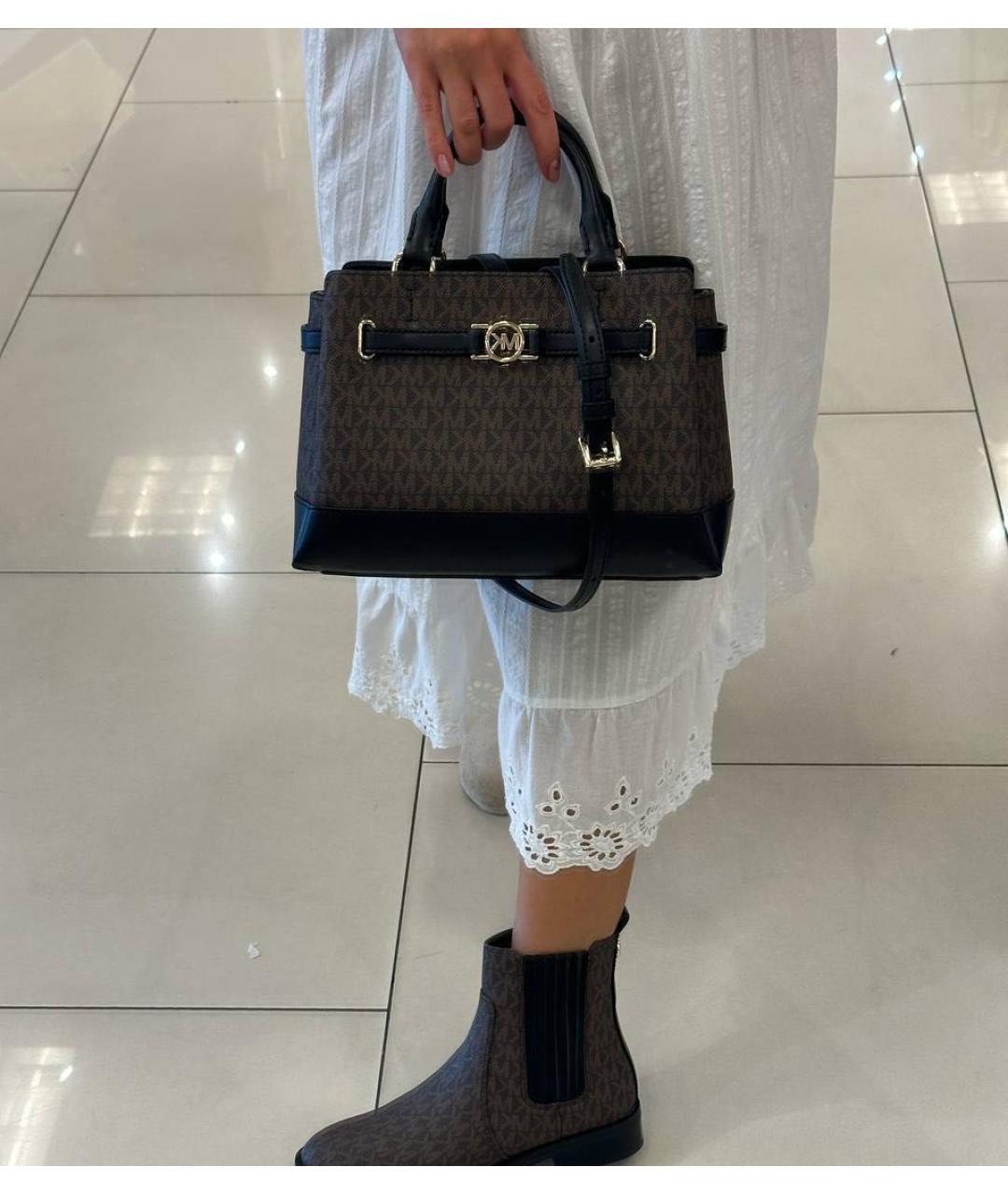 MICHAEL KORS Коричневая сумка с короткими ручками, фото 3