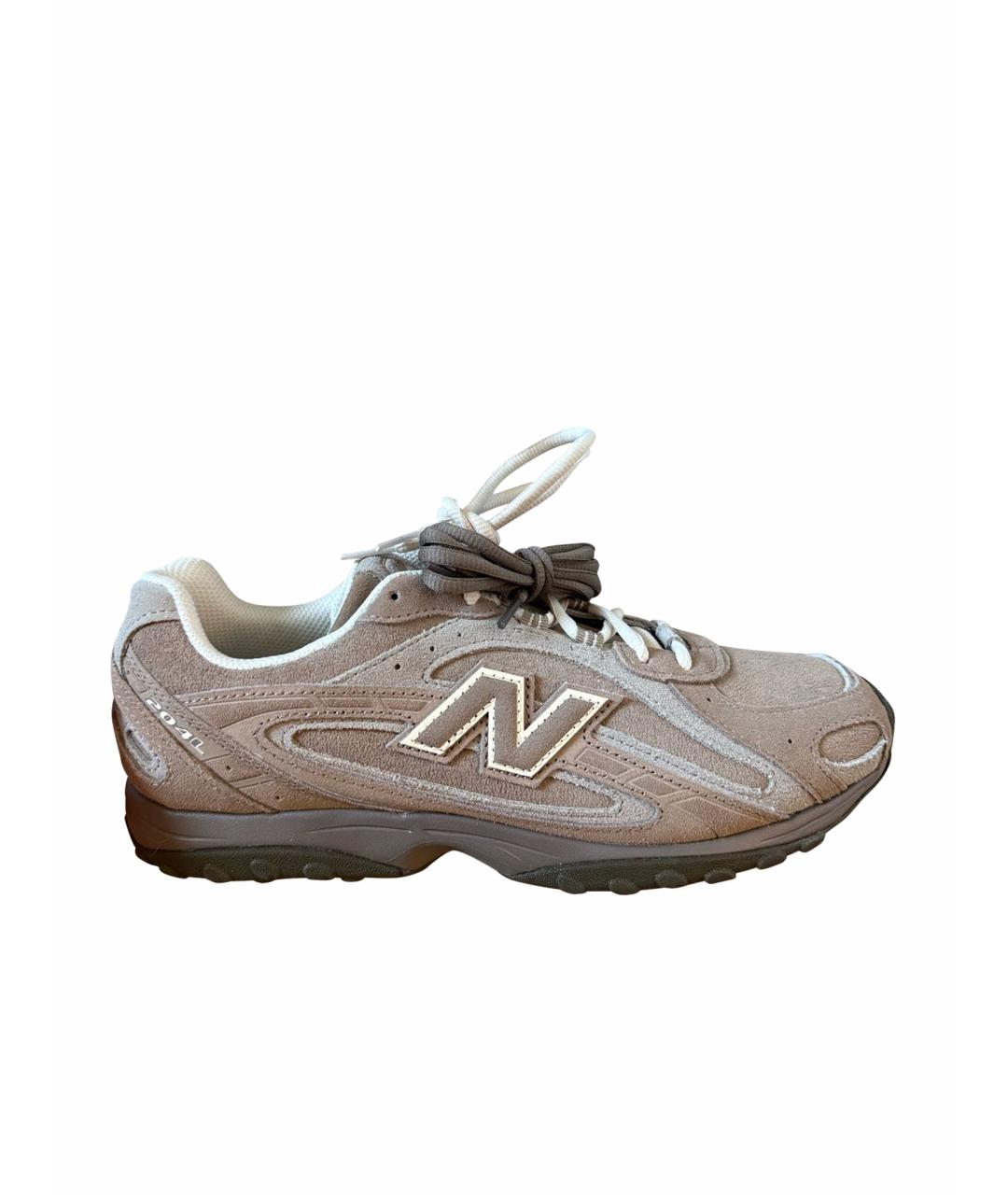 NEW BALANCE Бежевые замшевые кроссовки, фото 1