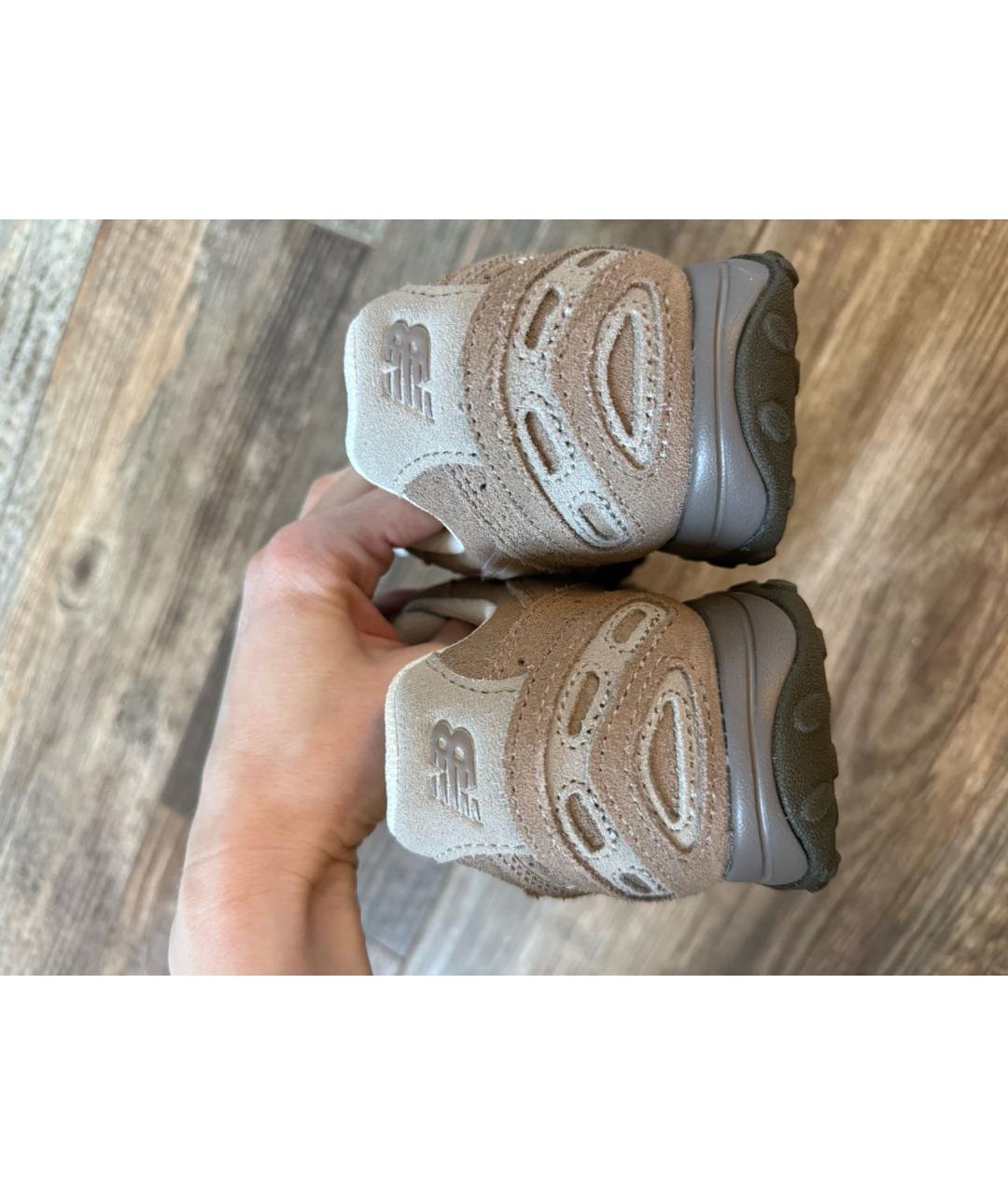 NEW BALANCE Бежевые замшевые кроссовки, фото 3