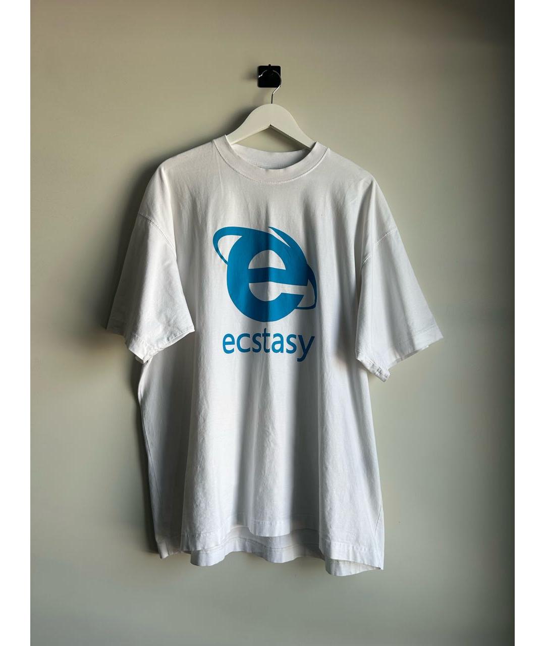 VETEMENTS Белая хлопковая футболка, фото 6