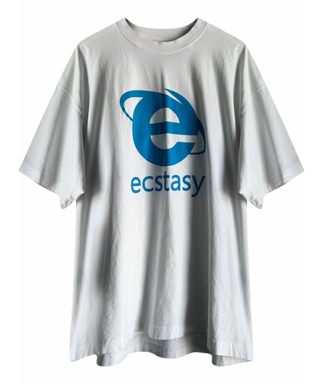 VETEMENTS Белая хлопковая футболка, фото 1