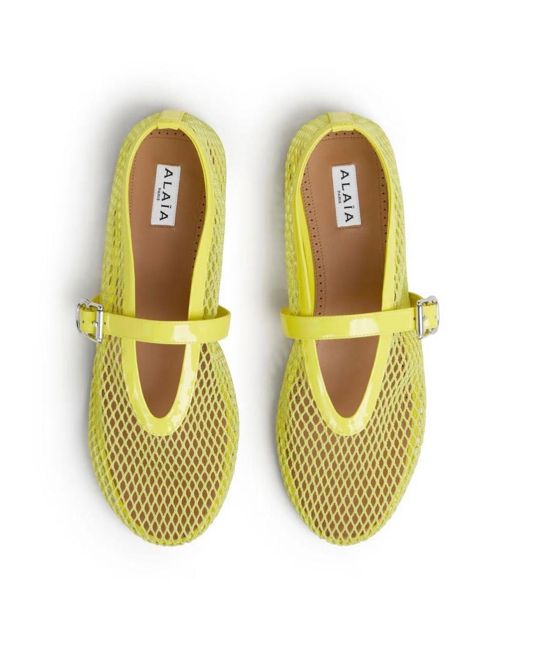 ALAIA Желтые балетки, фото 4
