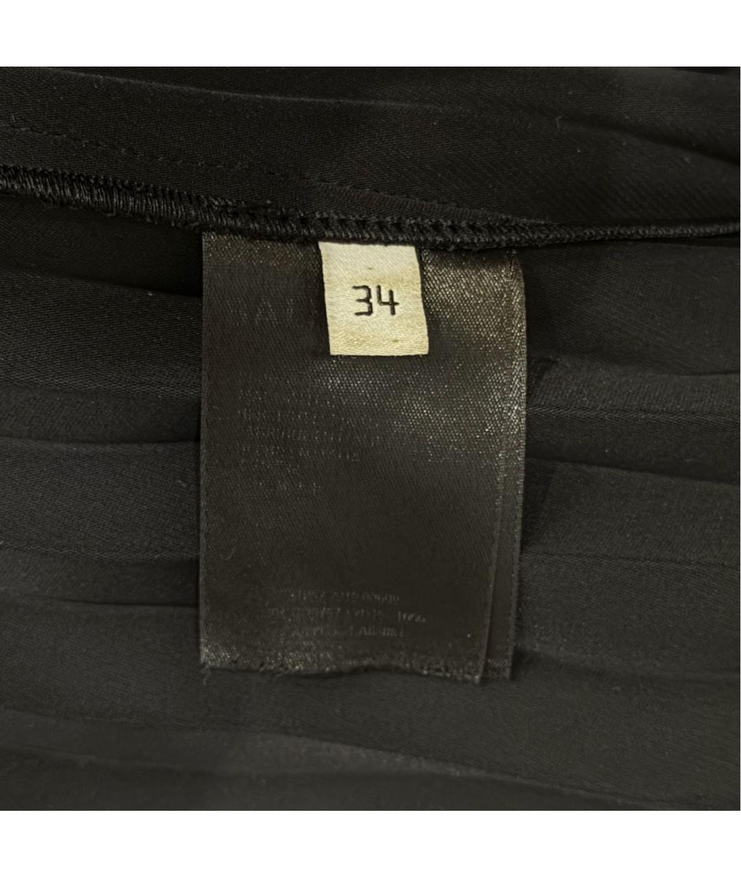 BALENCIAGA Черная вискозная юбка миди, фото 5