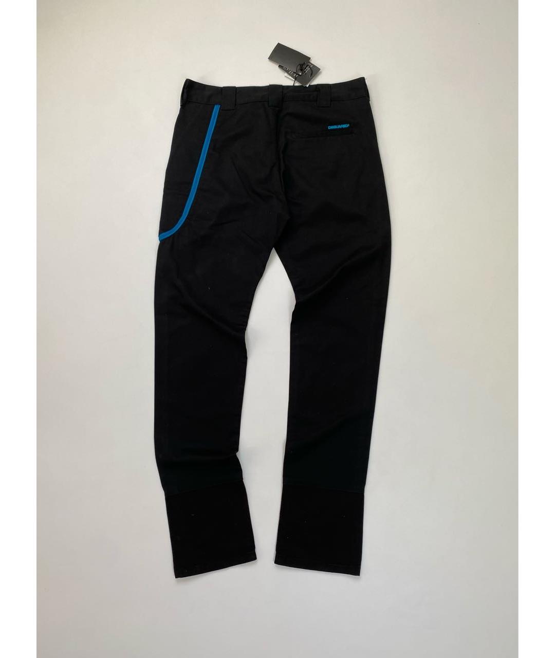 DSQUARED2 Черные хлопковые прямые джинсы, фото 2