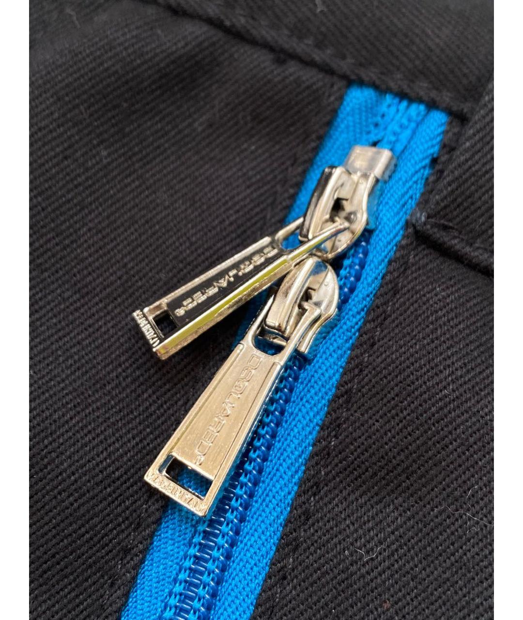 DSQUARED2 Черные хлопковые прямые джинсы, фото 7