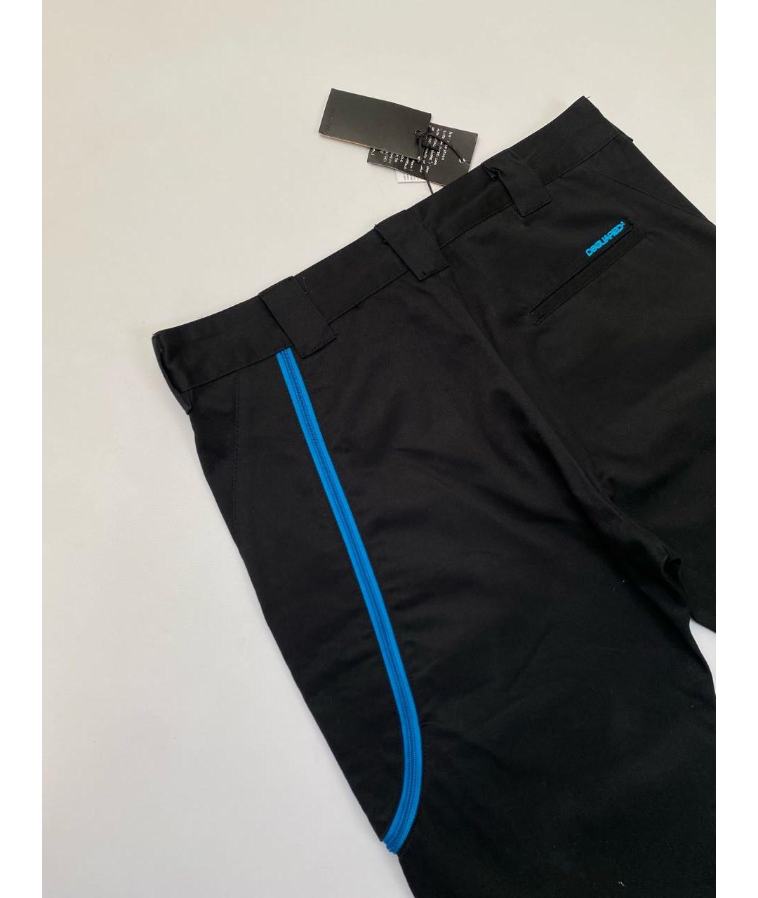 DSQUARED2 Черные хлопковые прямые джинсы, фото 4