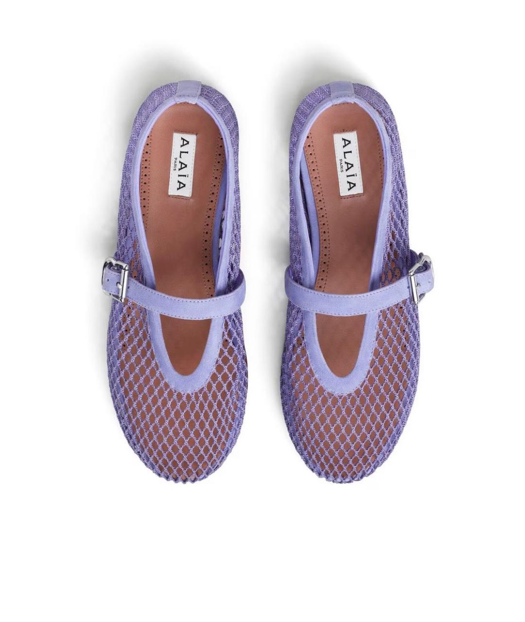 ALAIA Фиолетовые замшевые балетки, фото 4