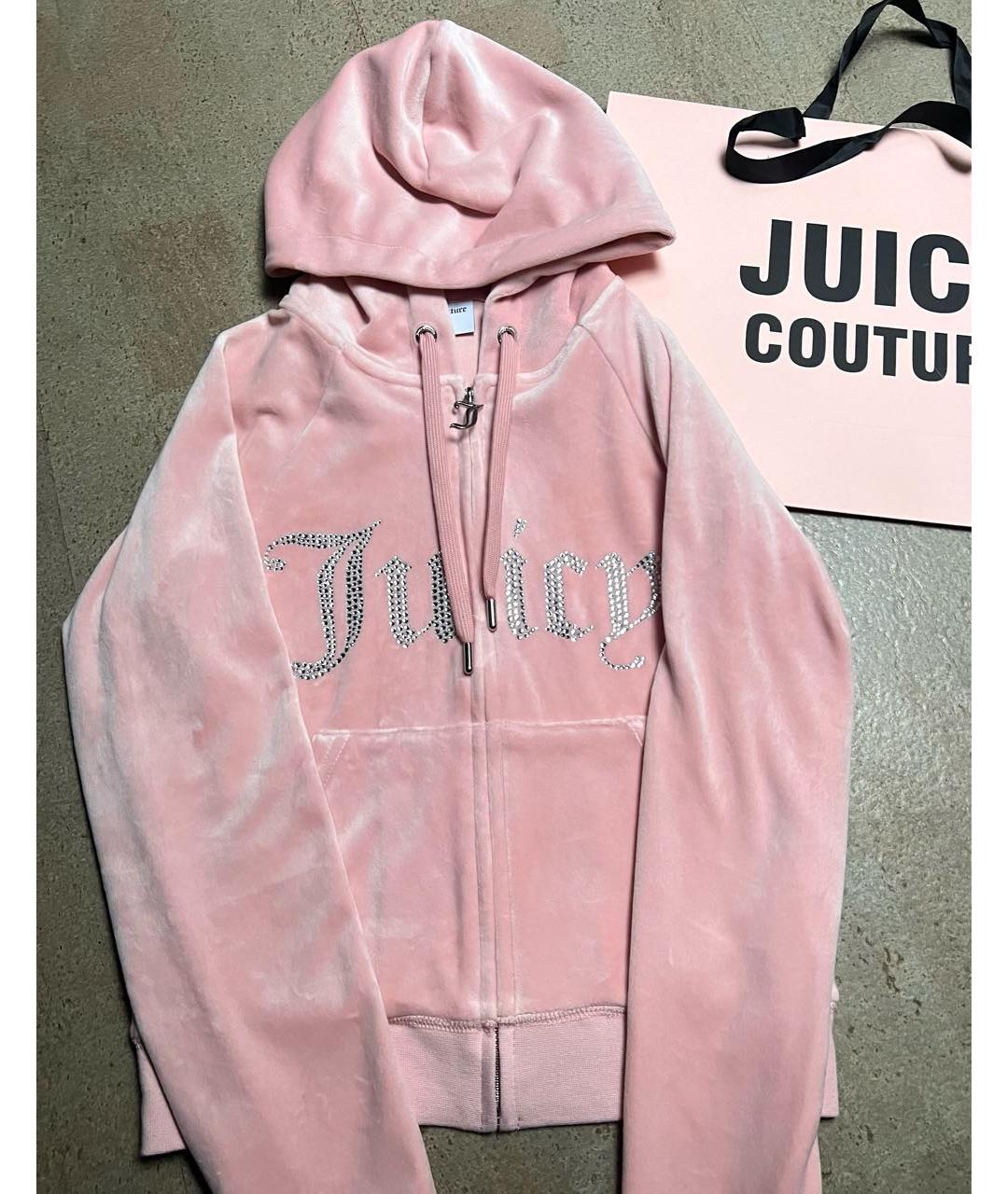 JUICY COUTURE Коралловый велюровый спортивные костюмы, фото 2