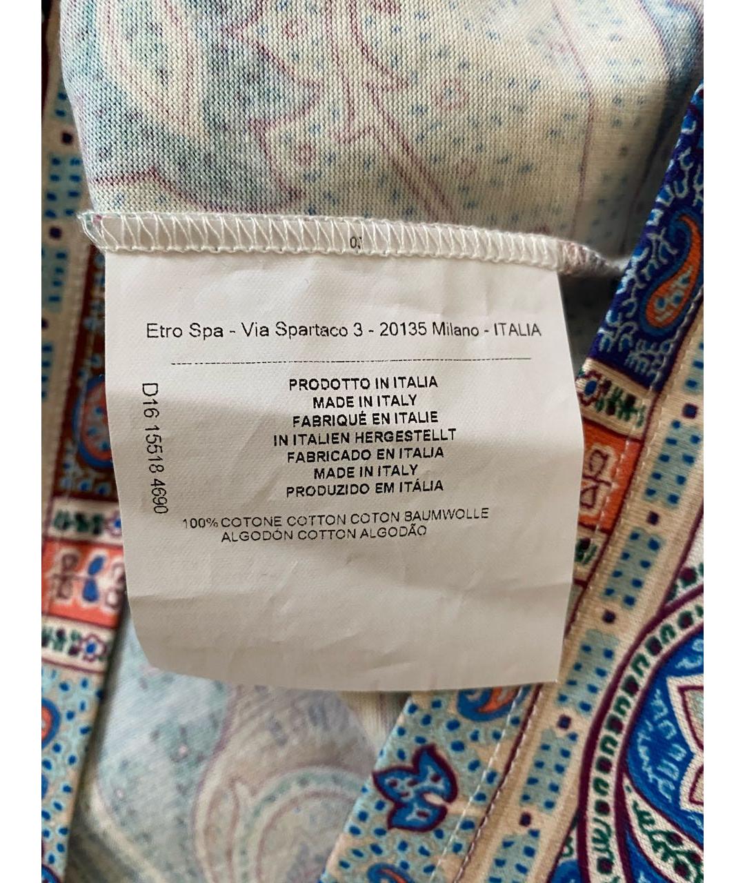 ETRO Мульти хлопковая футболка, фото 7