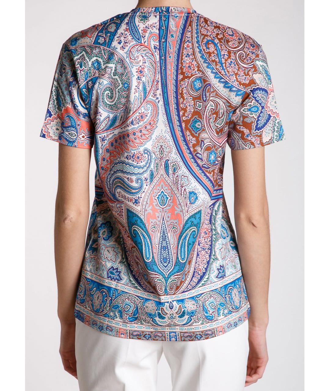 ETRO Мульти хлопковая футболка, фото 5