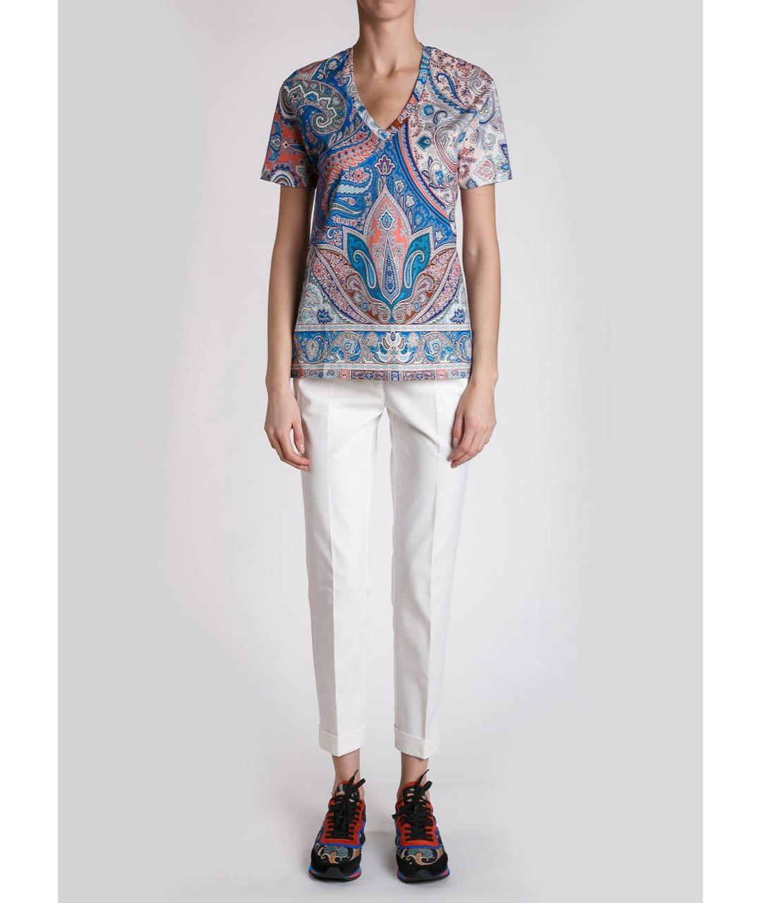 ETRO Мульти хлопковая футболка, фото 3