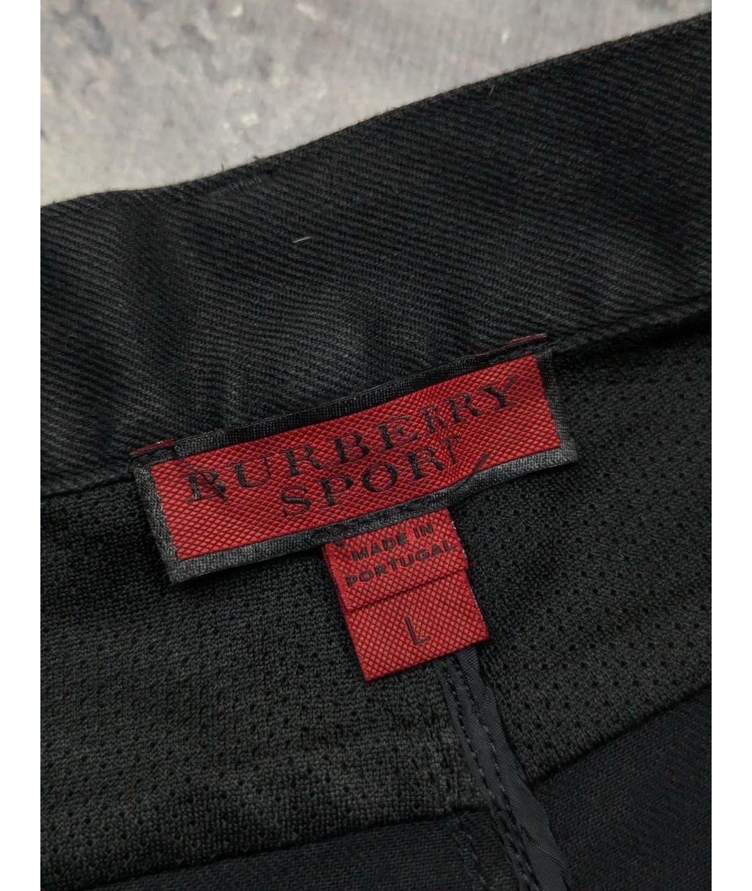 BURBERRY Черные хлопковые прямые джинсы, фото 6