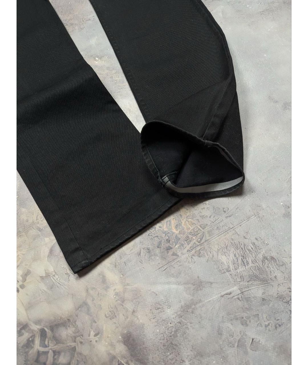 BURBERRY Черные хлопковые прямые джинсы, фото 5