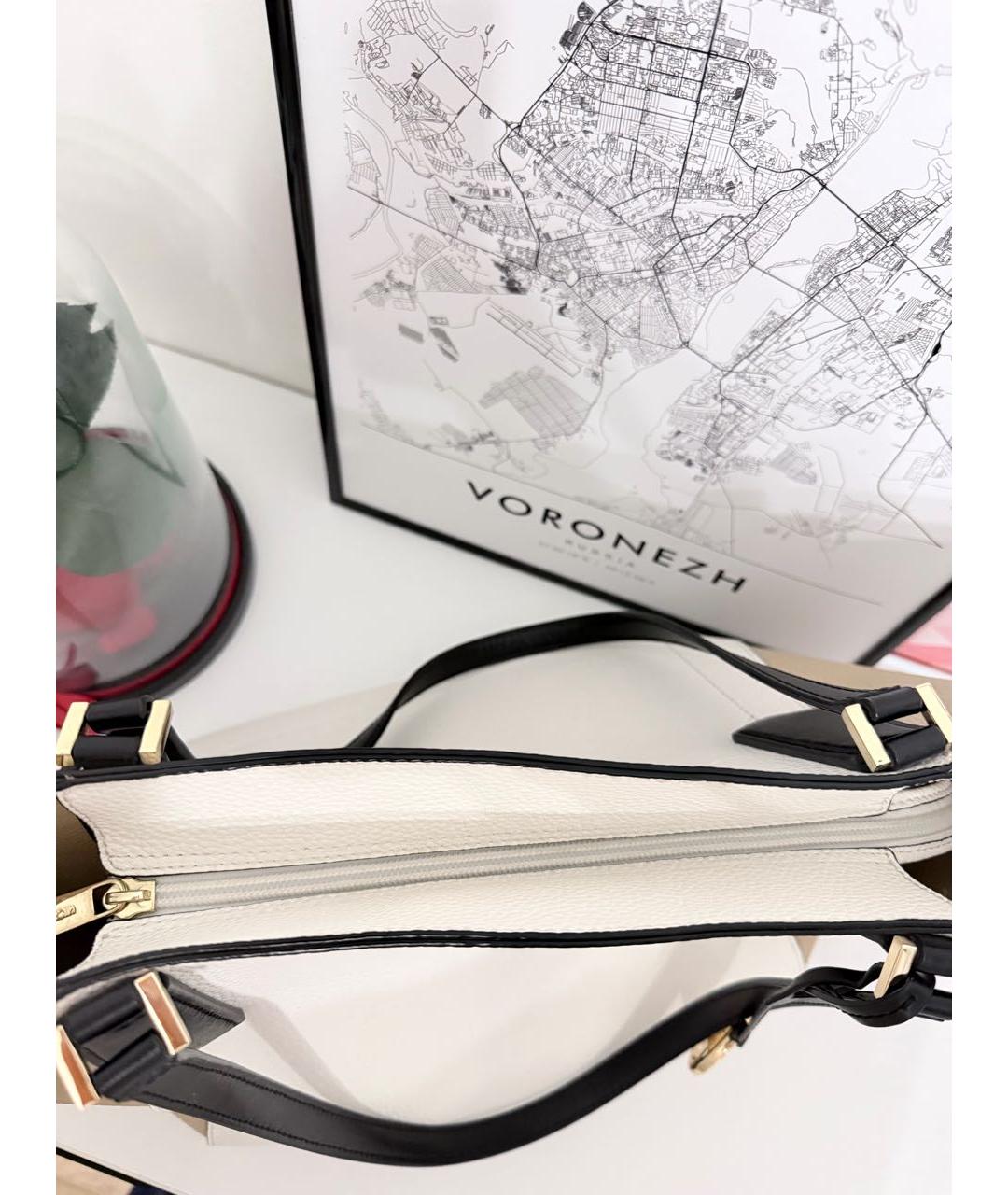 MICHAEL KORS Белая кожаная сумка тоут, фото 7