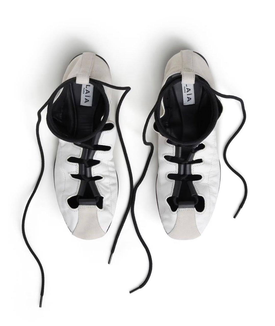 ALAIA Белые кожаные балетки, фото 4