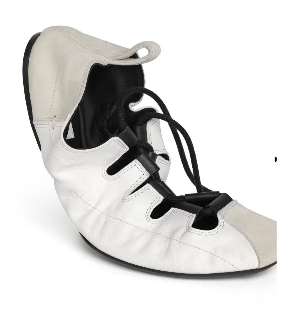 ALAIA Белые кожаные балетки, фото 3