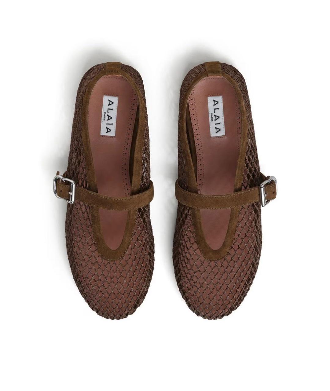 ALAIA Коричневые замшевые балетки, фото 4