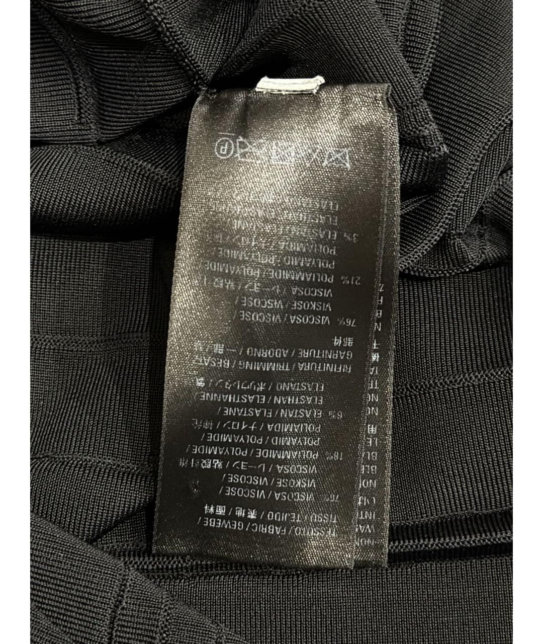 BALENCIAGA Черная вискозная юбка миди, фото 6