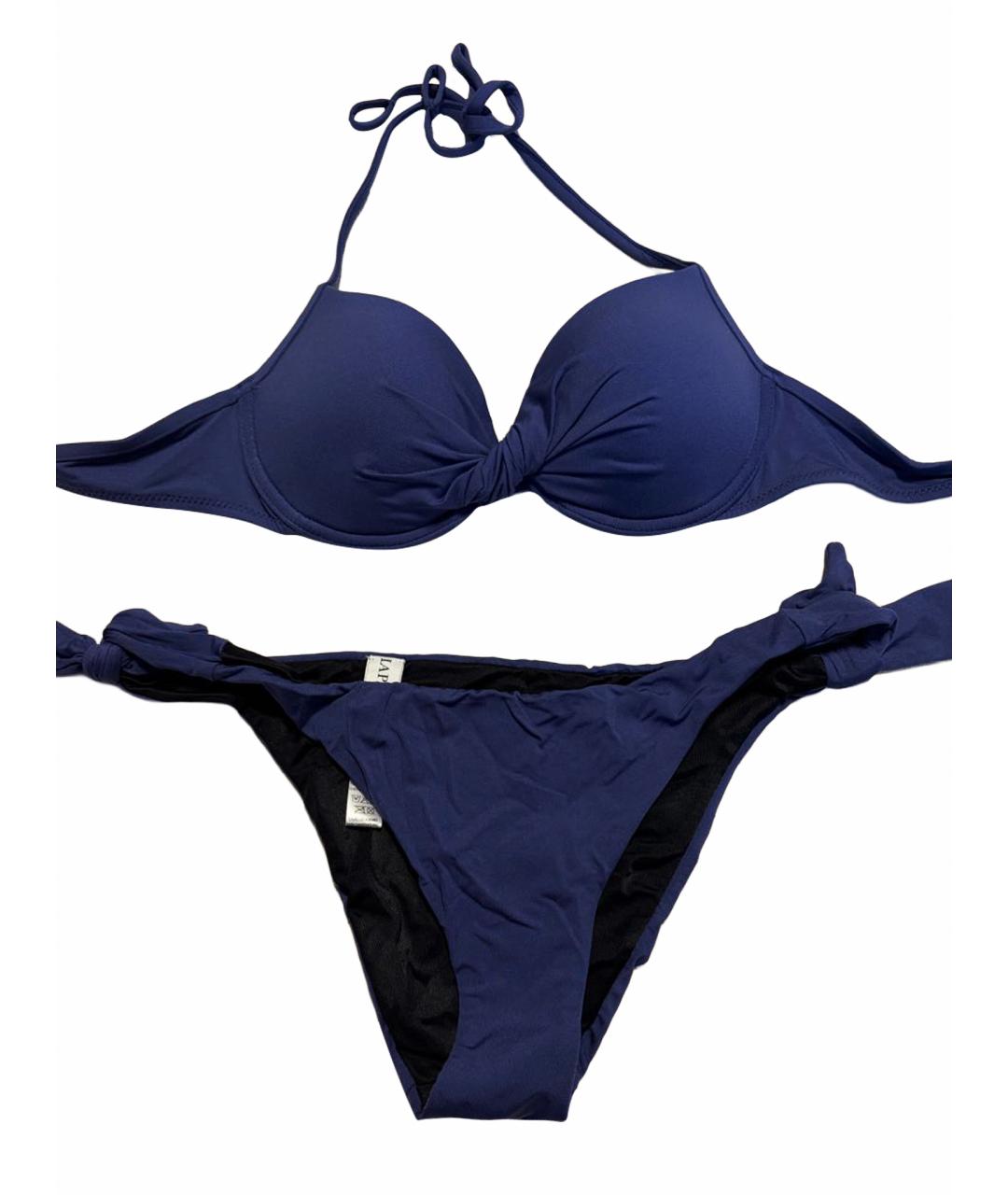 LA PERLA Темно-синий полиамидовый купальник, фото 1