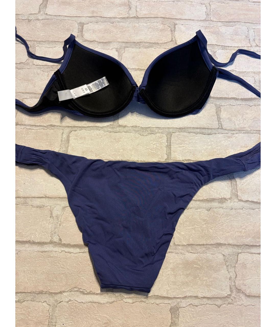 LA PERLA Темно-синий полиамидовый купальник, фото 2