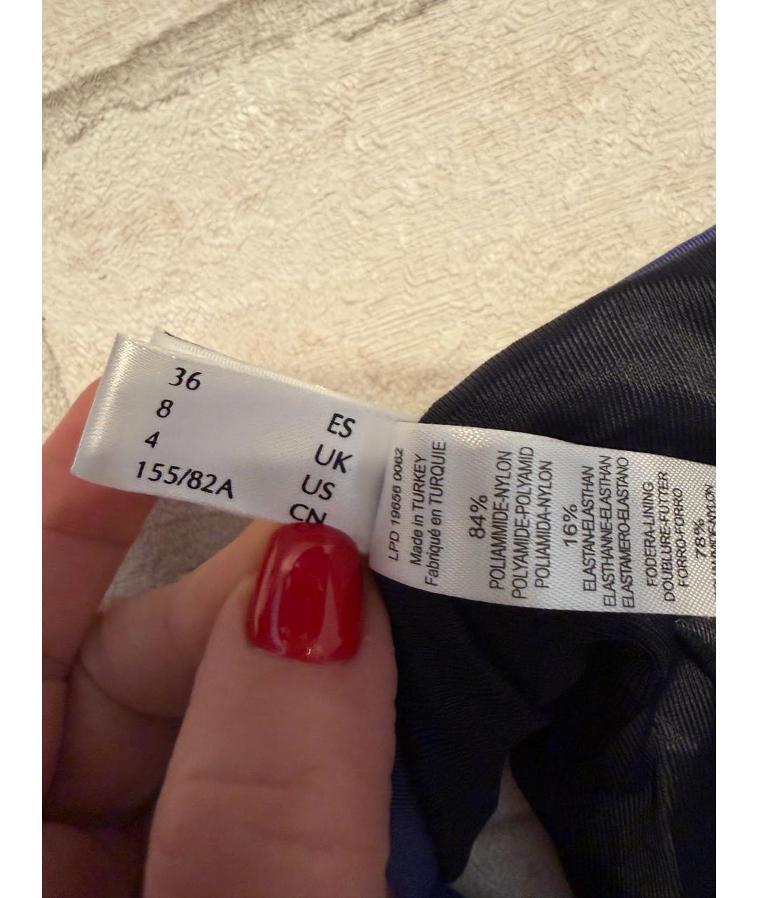 LA PERLA Темно-синий полиамидовый купальник, фото 6