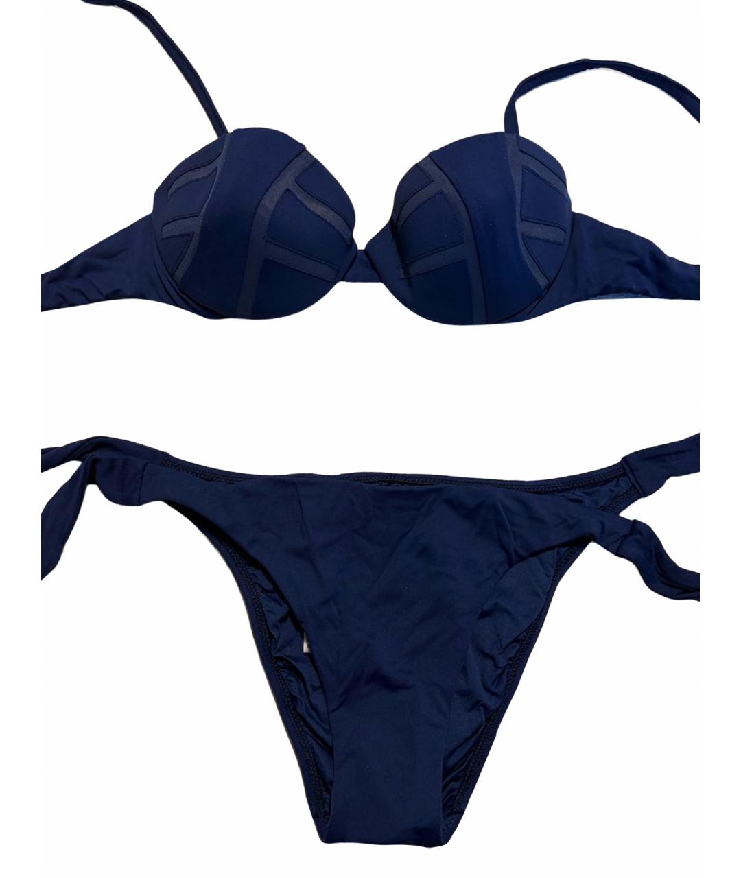 LA PERLA Темно-синий полиамидовый купальник, фото 1