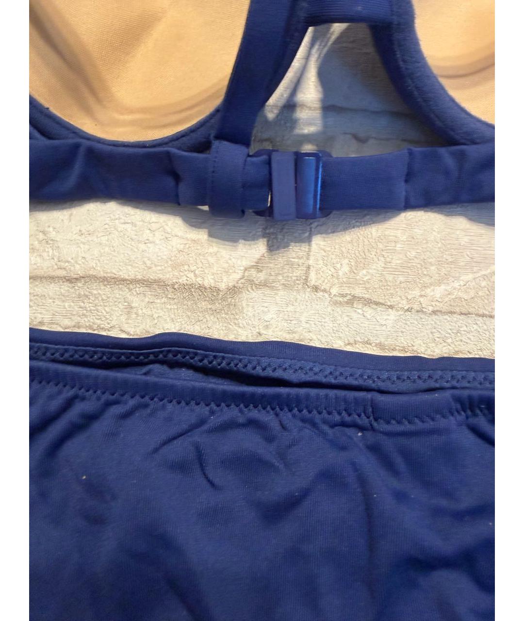 LA PERLA Темно-синий полиамидовый купальник, фото 8