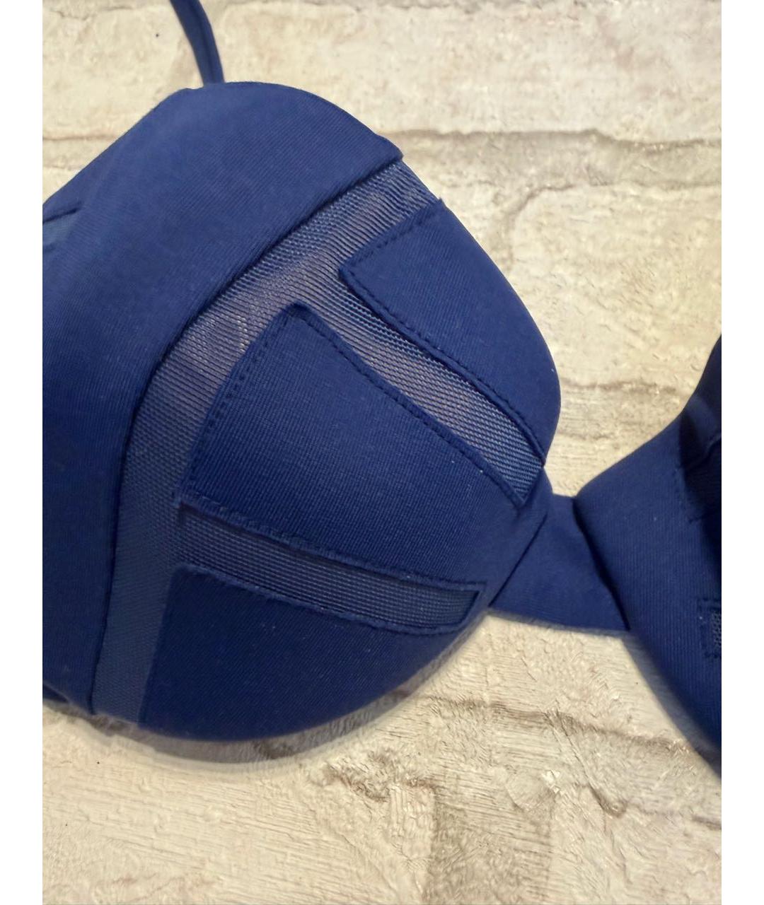 LA PERLA Темно-синий полиамидовый купальник, фото 2