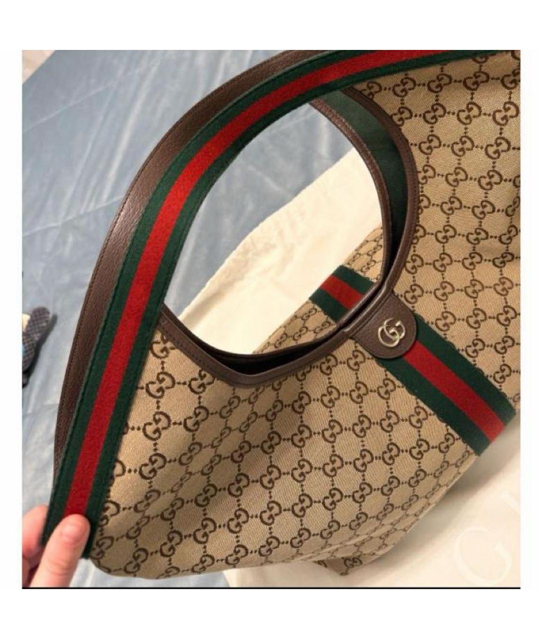 GUCCI Коричневая сумка тоут, фото 2