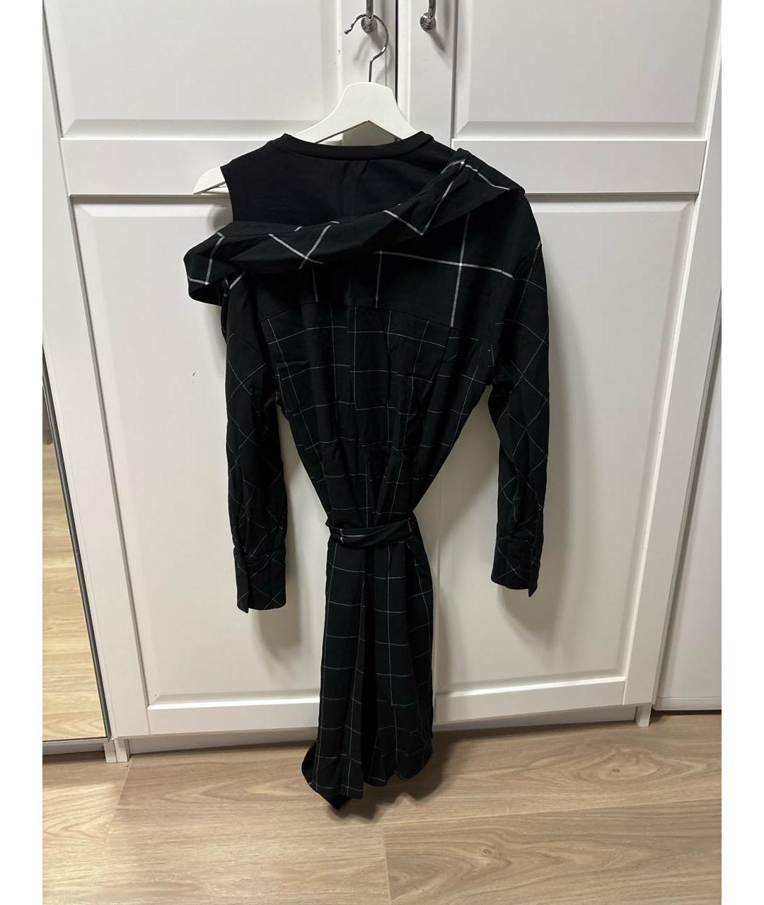 MAJE Черное полиэстеровое повседневное платье, фото 2