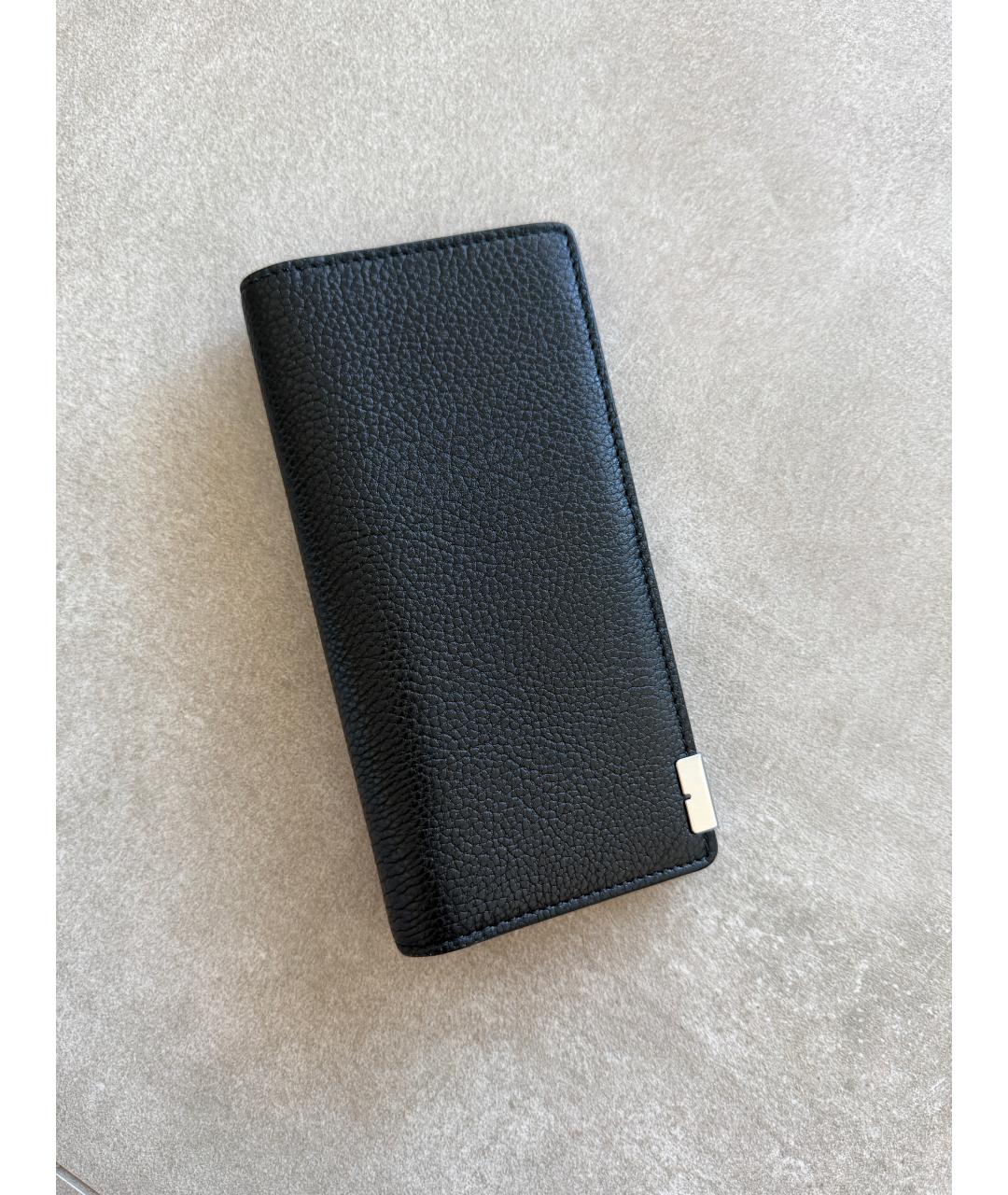 BURBERRY Черный кожаный кошелек, фото 5