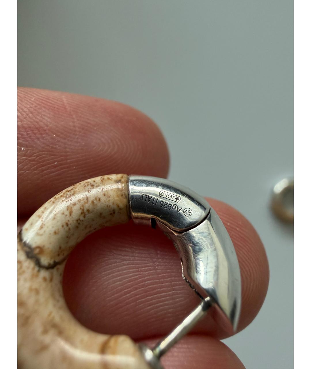 BOTTEGA VENETA Серебряные серебряные серьги, фото 3