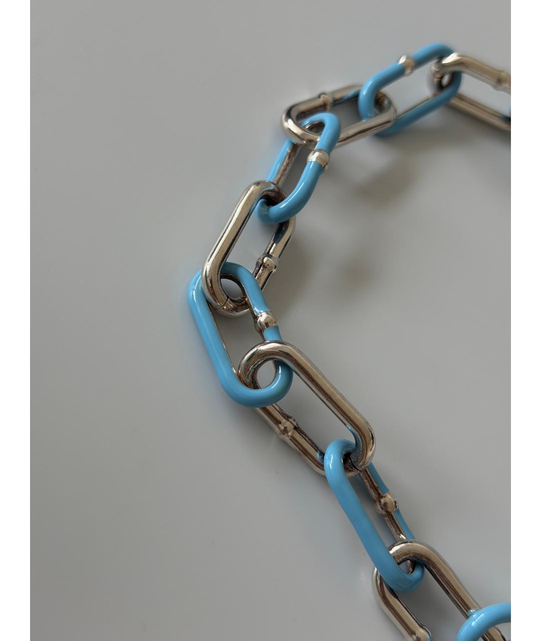 BOTTEGA VENETA Серебряное серебряное колье, фото 2